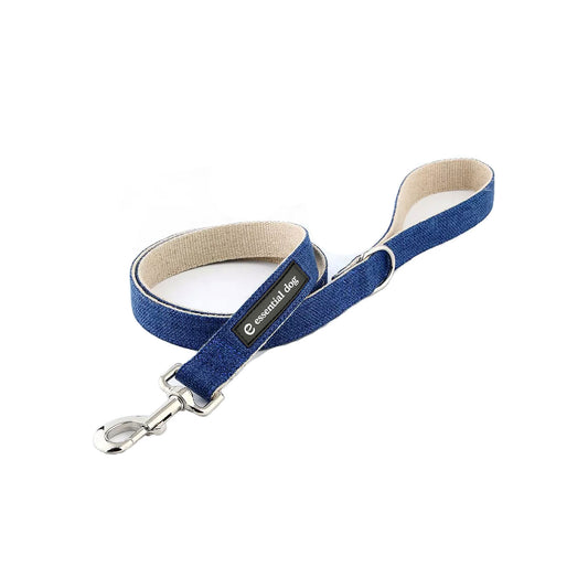 Organic Hemp & Cotton Dog Lead – Ink Blue